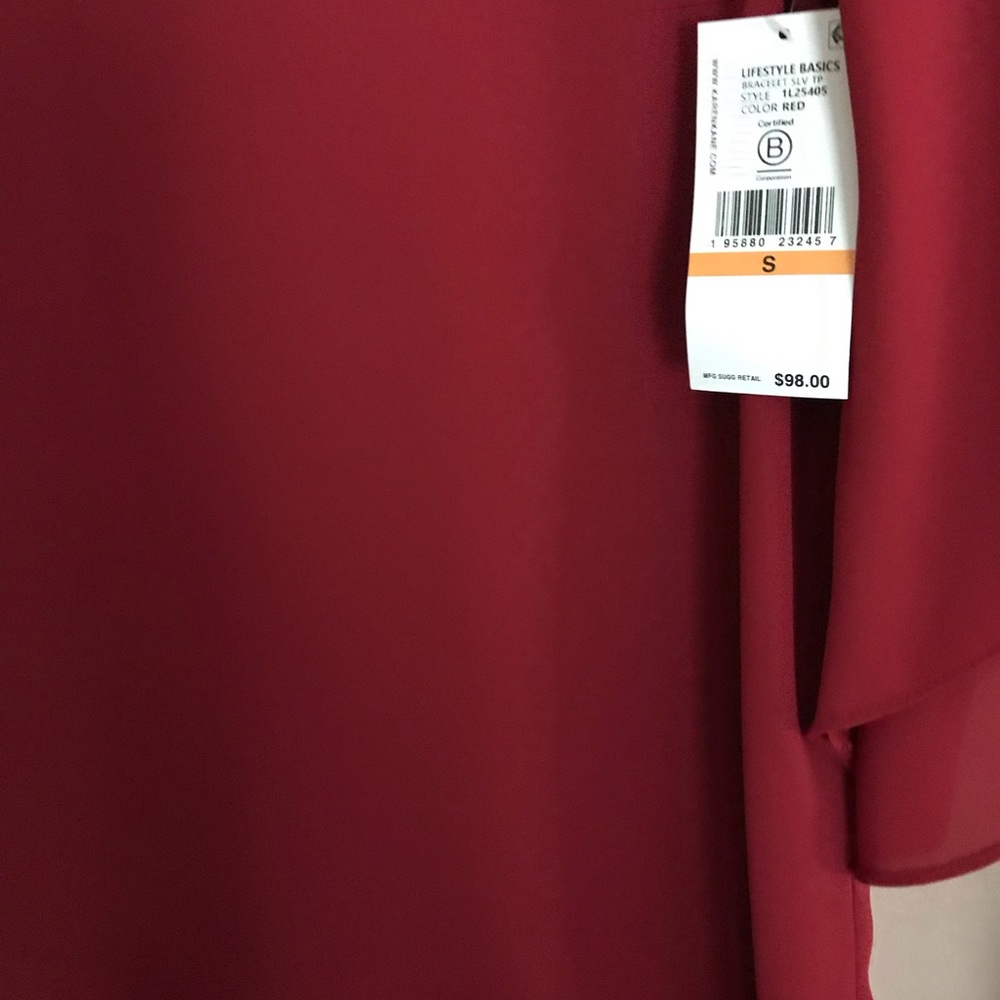 Karen Kane asymmetrical over blouse - Picture 3 of 4